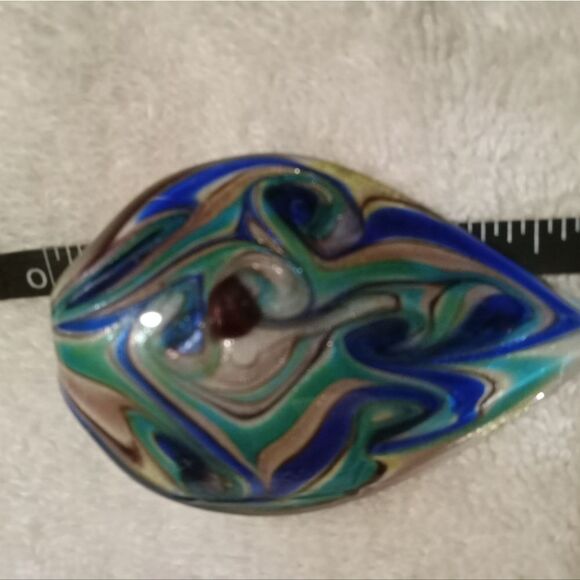 GLASS ART PENDANT 3" - Picture 4 of 4